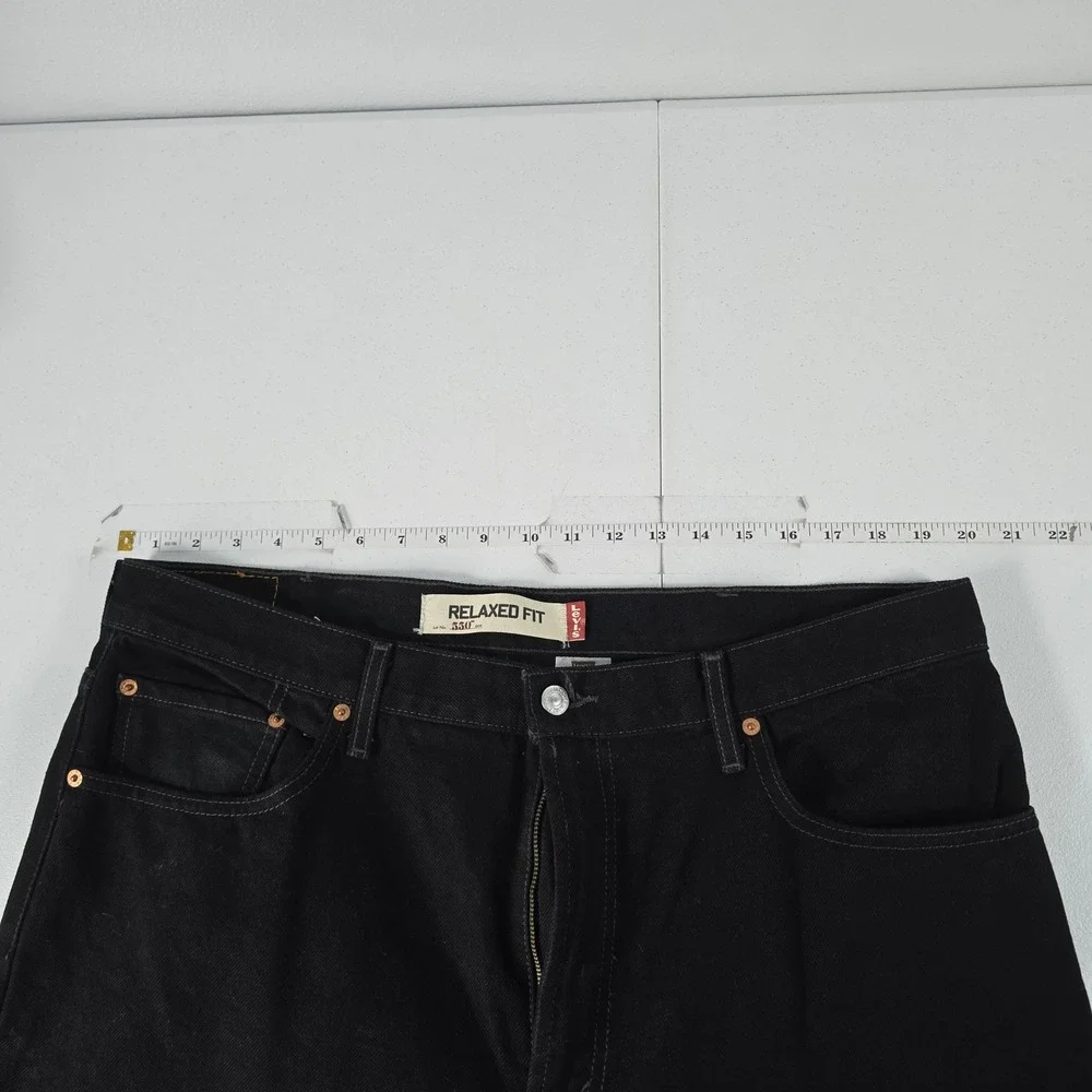 Levis 550 Relaxed Fit Jeans Mens‎ 40x32 Black Denim Tapered Leg Pants 13790